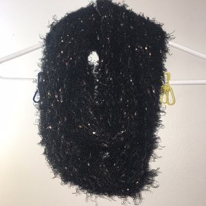 Handmade Black and Copper Scarf